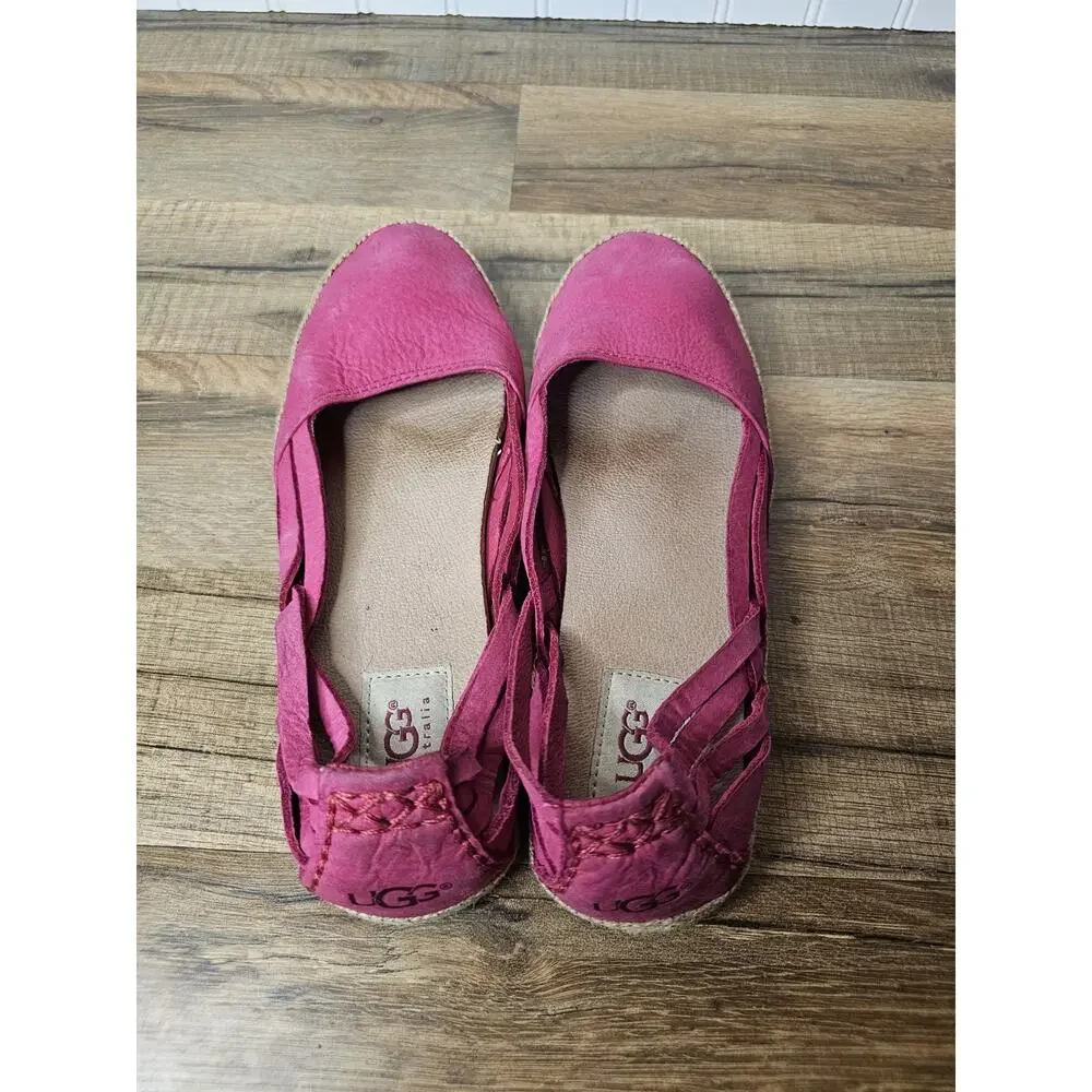 UGG Australia Fuschia Cicily‎ Espadrille Women's Size 7 Comfort Casual